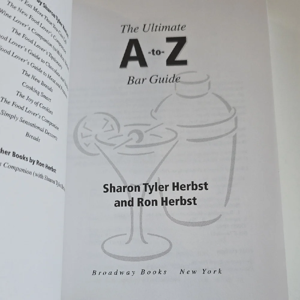 Bar Guide - The Ultimate A-to-Z Bar Guide Book